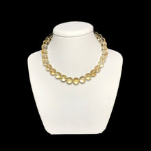 Load image into Gallery viewer, Citrine beaded necklace on stand

