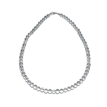 Clear quartz bead choker