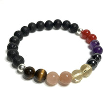 Load image into Gallery viewer, Confidence bracelet with lava rock
