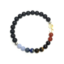 Load image into Gallery viewer, Creativity gemstone bead bracelet with lava
