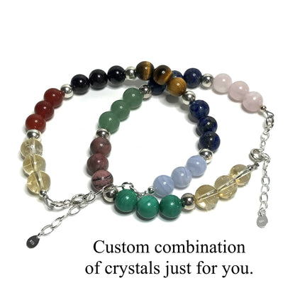 Custom bracelets. Custom combination of crystals just for you