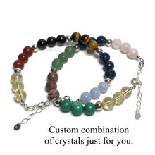 Load image into Gallery viewer, Custom bracelets. Custom combination of crystals just for you
