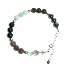 Load image into Gallery viewer, EMF protection crystal beaded bracelet
