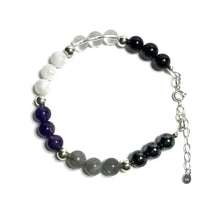 Load image into Gallery viewer, Empath proctection crystal bead bracelet
