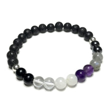 Load image into Gallery viewer, Empath proctection bracelet with lava rock
