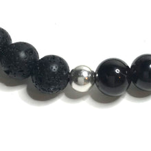 Load image into Gallery viewer, Garnet with Lava Rock Bracelet
