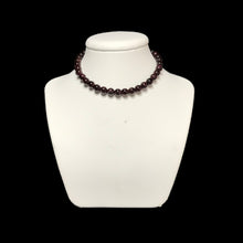 Load image into Gallery viewer, Garnet choker on stand
