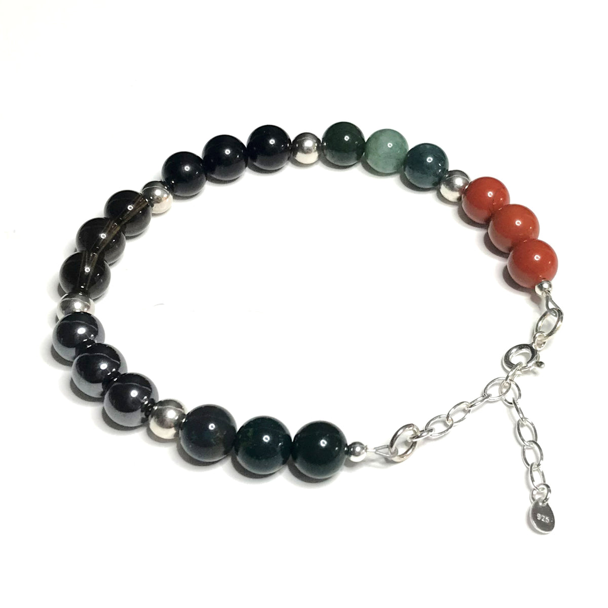 Grounding crystal bead bracelet