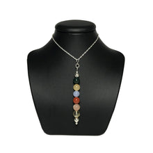Load image into Gallery viewer, Happiness gemstone bead pendant on stand
