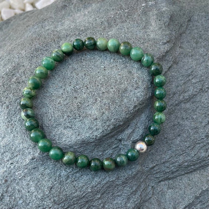 Heart chakra gemstone bracelet