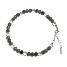 Load image into Gallery viewer, Labradorite crystal anklet
