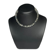 Load image into Gallery viewer, Labradorite choker on stand
