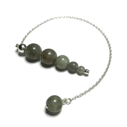 Labradorite crystal pendulum