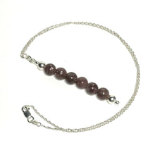 Load image into Gallery viewer, Lepidolite pendant with silver chain
