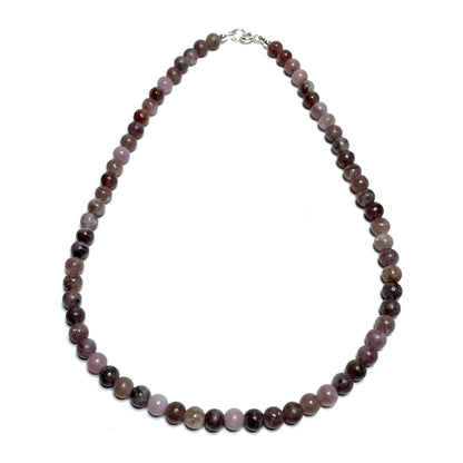 Lepidolite beaded choker
