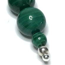 Load image into Gallery viewer, Close up of malachite bead
