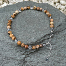 Load image into Gallery viewer, Picture jasper crystal anklet
