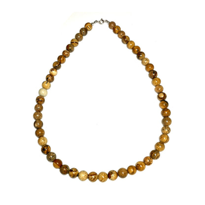 Picture jasper crystal necklace