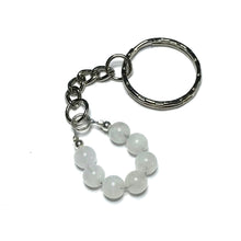 Load image into Gallery viewer, Rainbow moonstone keychain
