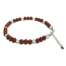 Load image into Gallery viewer, Red jasper anklet
