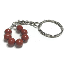 Load image into Gallery viewer, Red jasper keychain
