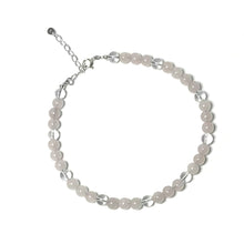 Load image into Gallery viewer, Rose quartz crystal beaded anklet
