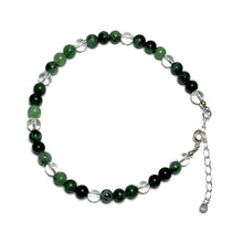 Load image into Gallery viewer, Ruby zoisite gemstone anklet
