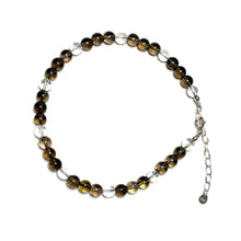 Load image into Gallery viewer, Smoky quartz gemstone anklet
