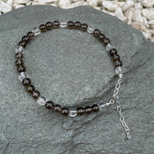 Load image into Gallery viewer, Smoky quartz crystal anklet
