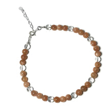 Load image into Gallery viewer, Sunstone bead anklet
