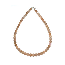 Load image into Gallery viewer, Sunstone crystal bead necklace
