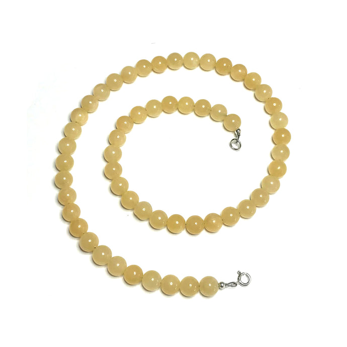 Yellow calcite necklace