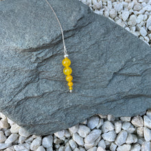 Load image into Gallery viewer, Yellow agate crystal pendulum
