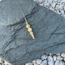 Load image into Gallery viewer, Yellow calcite crystal pendulum
