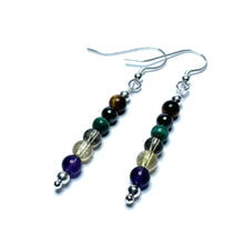 Load image into Gallery viewer, Addiction recovery gemstone healing earrings
