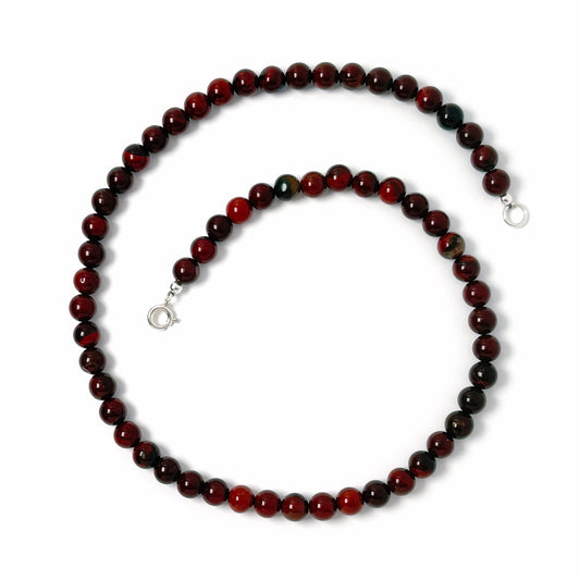 Apple Jasper choker necklace
