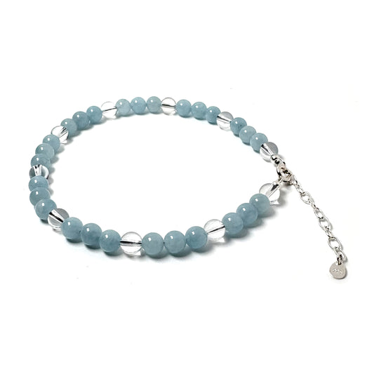 Aquamarine anklet