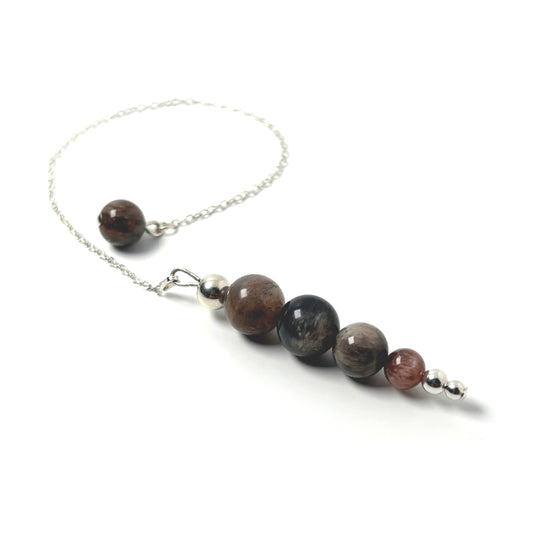 Black Moonstone pendulum