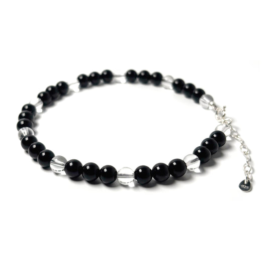 Black Obsidian anklet