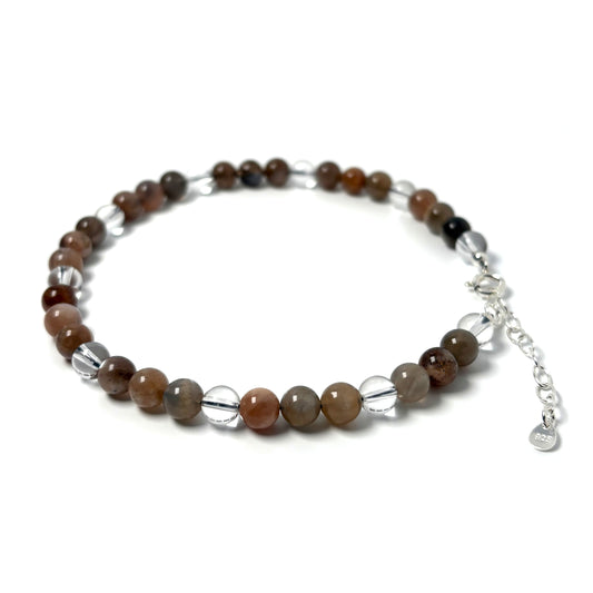 Black Moonstone Anklet