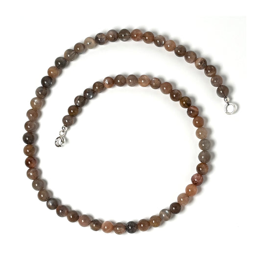 Black Moonstone choker necklace
