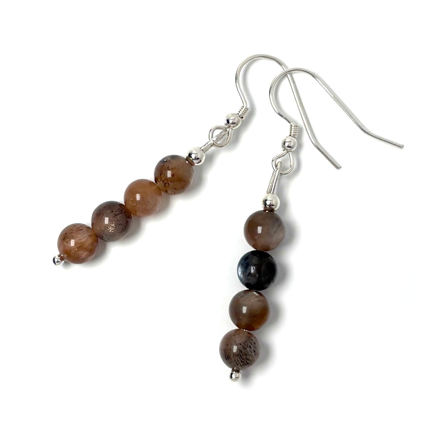 Black Moonstone earrings