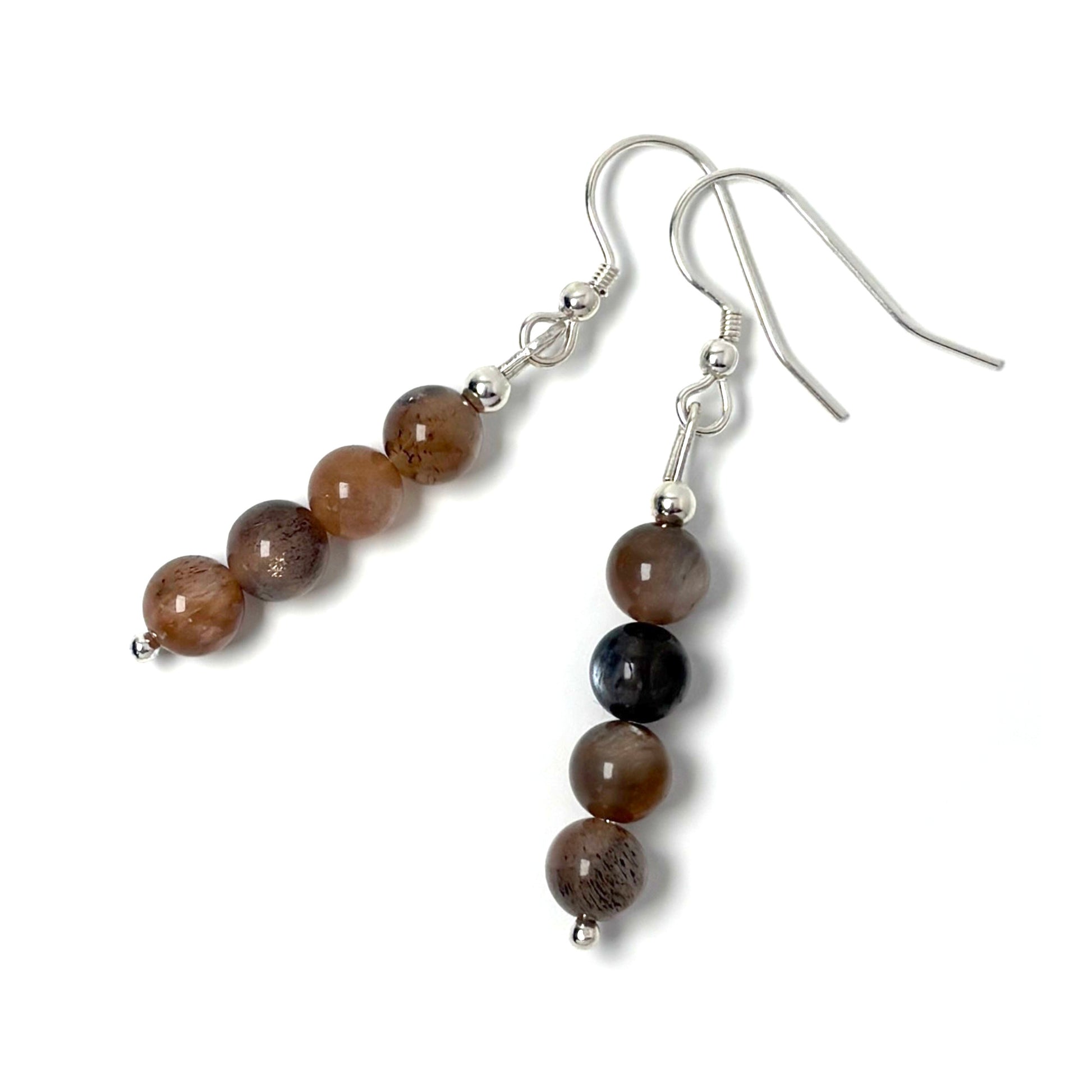 Black Moonstone earrings