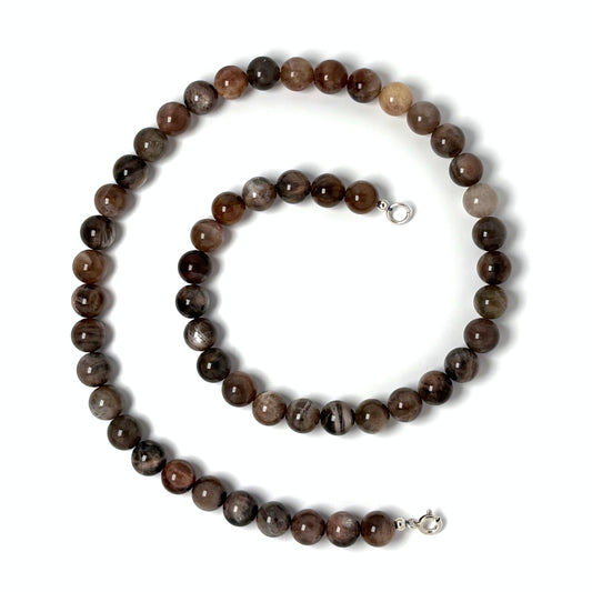 Black Moonstone Necklace