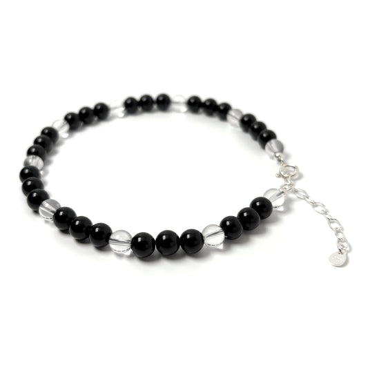 Black Obsidian anklet