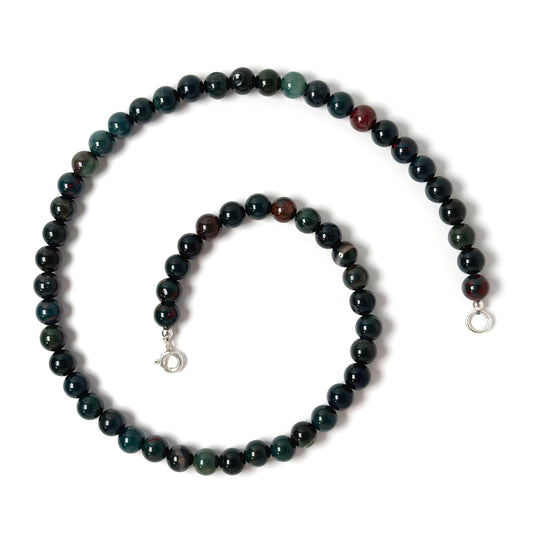 Bloodstone choker necklace