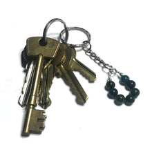 Load image into Gallery viewer, Bloodstone keychain with keys

