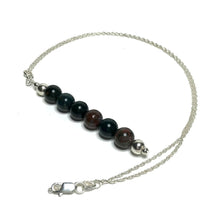 Load image into Gallery viewer, Bloodstone pendant with sterling silver chain
