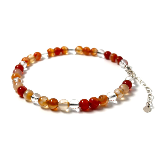 Carnelian anklet