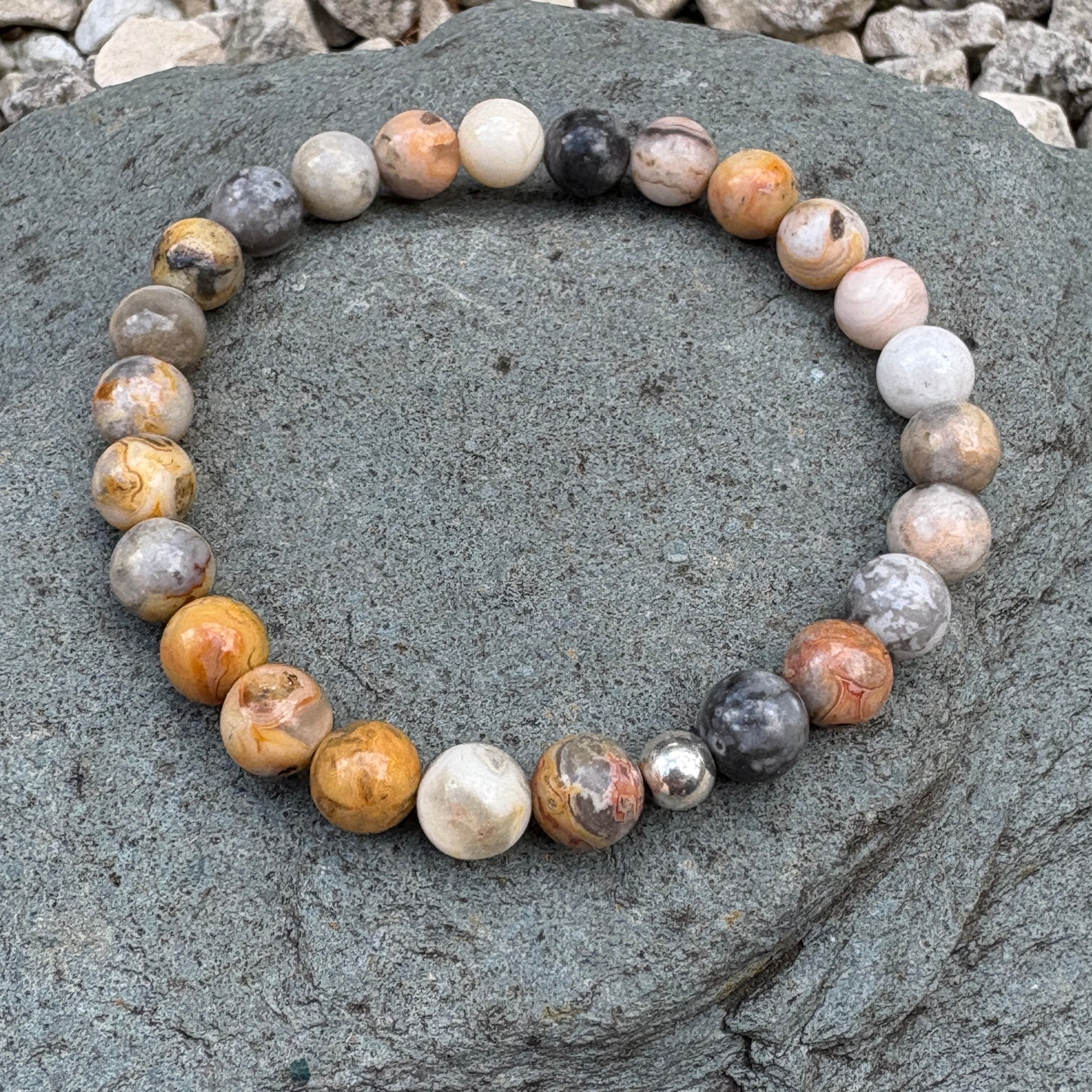 Crazy Lace Agate bracelet